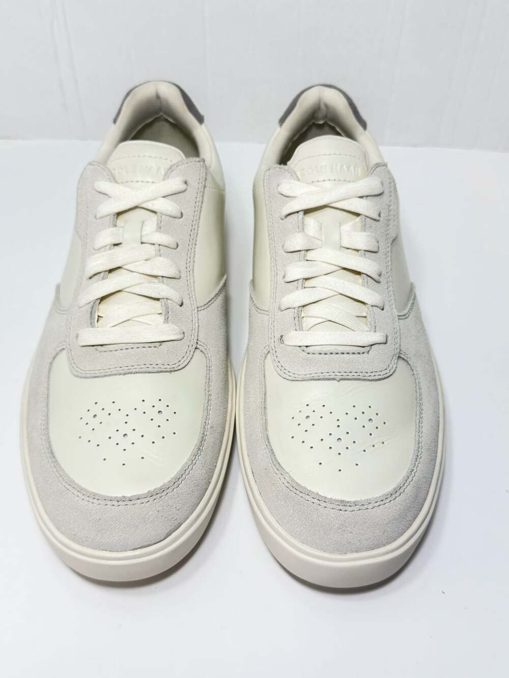 Cole Haan Grand 360 White/Grey Leather Suede Sneakers C38992 Men's Size 12M